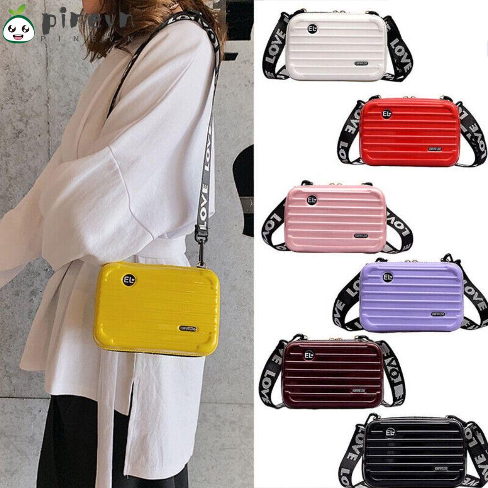 PINEVN Túi Đeo Chéo Đựng Điện Thoại / Mỹ Phẩm Mini Chất Liệu Cứng Thời Trang Cho Nữ