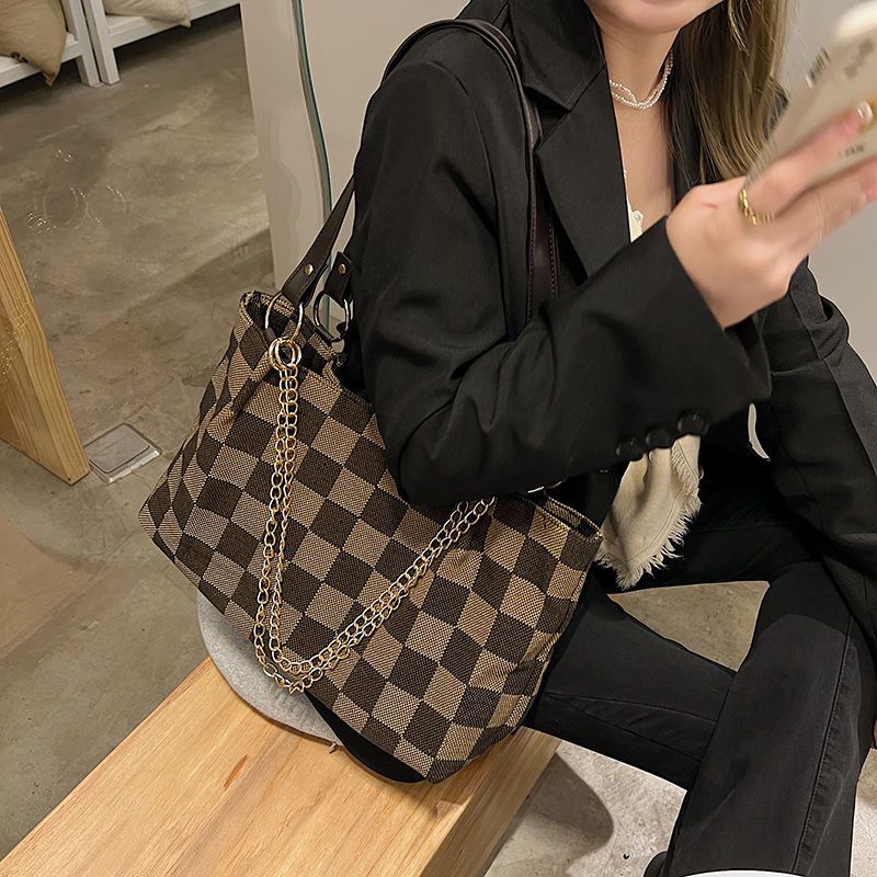 Túi Xách Canvas Sức Chứa Lớn Kiểu Dáng Đơn Giản Thời Trang Dành Cho Nữ