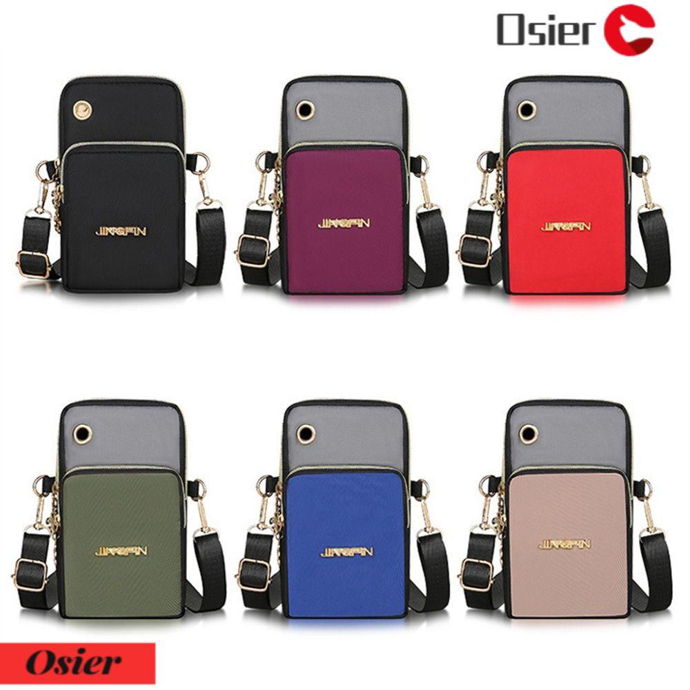OSIER1 Túi Đeo Chéo Mini Nhiều Ngăn Bằng Vải Oxford Thời Trang Chạy Bộ