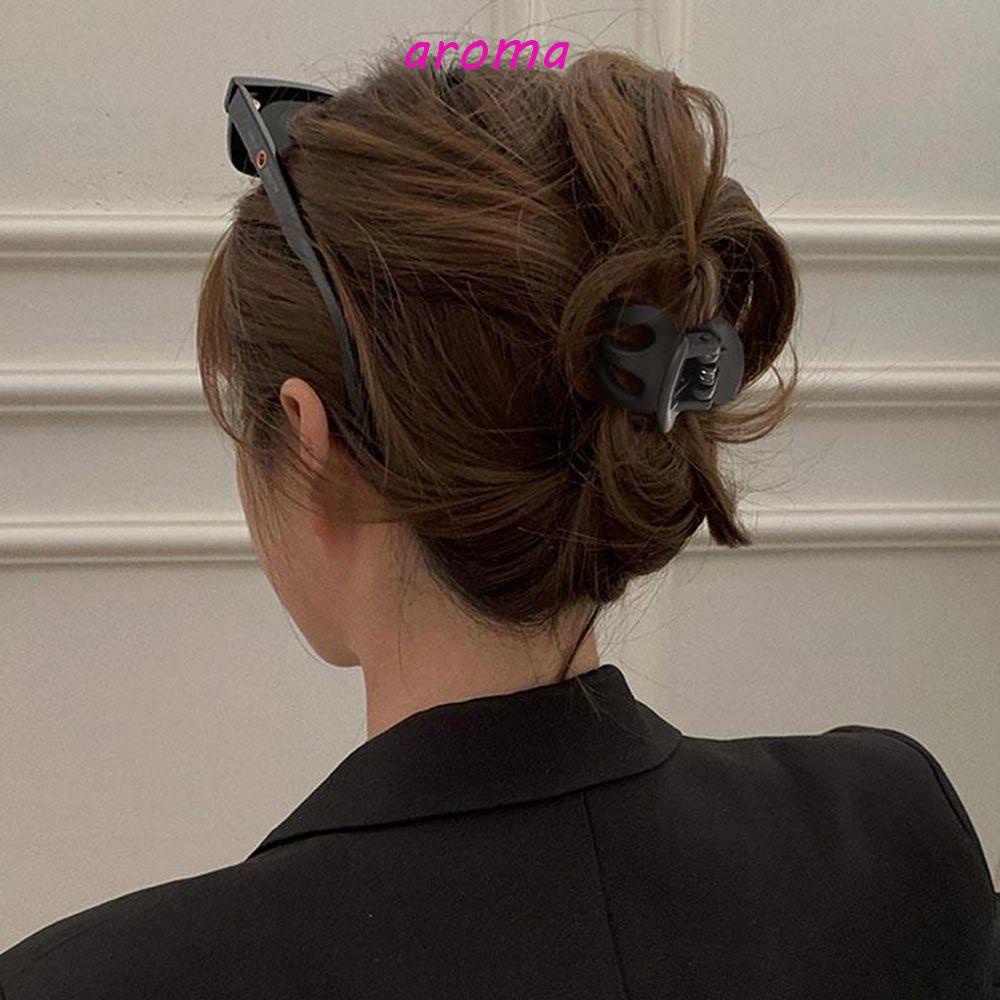 AROMA Kẹp Tóc Càng Cua Nhỏ Màu Trơn Sáng Tạo Cho Nữ