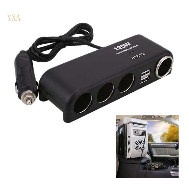 Ổ Cắm Sạc 2 Cổng Usb 120W 12V 24V 4Socket 2 Cổng Cho Xe Hơi