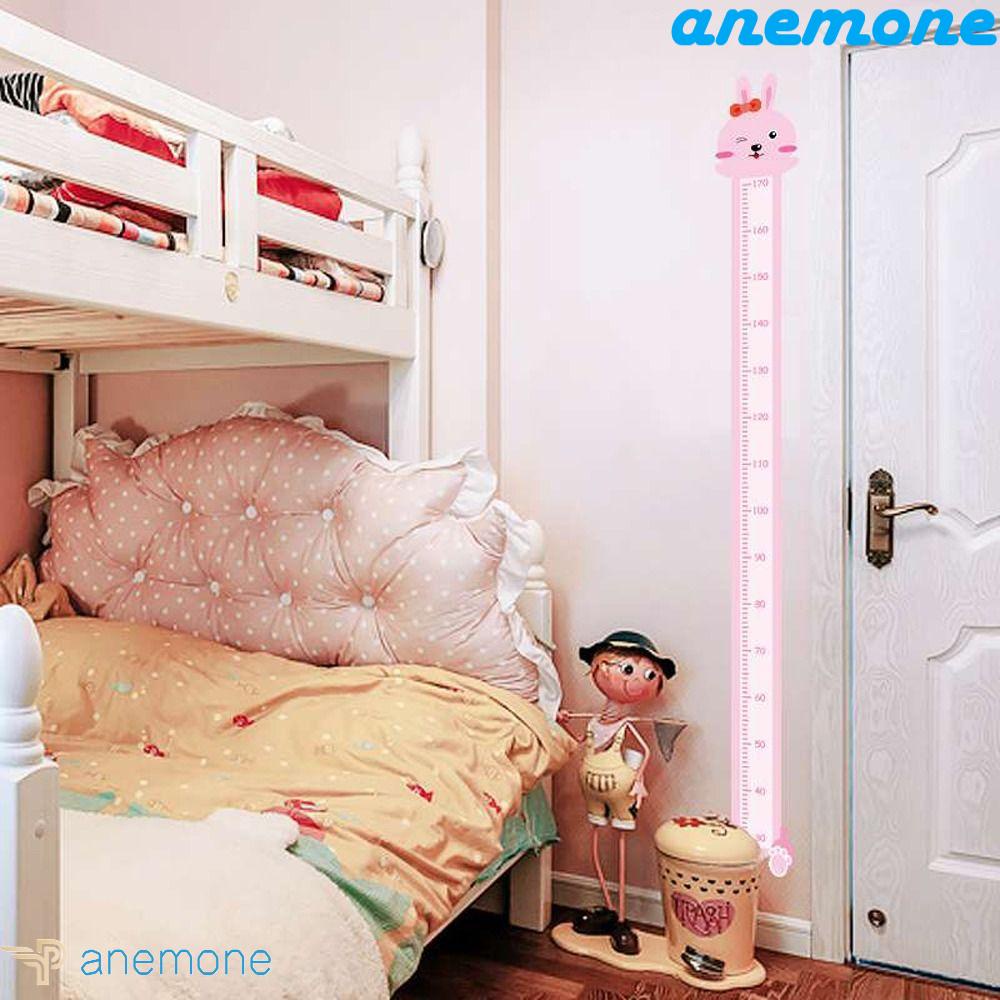 ANEMONE Miếng Dán Tường Đo Chiều Cao Cho Bé Hình Động Vật Bằng PVC Chống Thấm Nước
