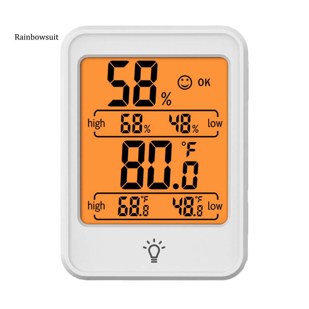 Đồng Hồ Đo Nhiệt Độ Và Độ Ẩm MC41 Màn Hình LCD Kỹ Thuật Số Có Đèn Nền Dành Cho Phòng Em Bé