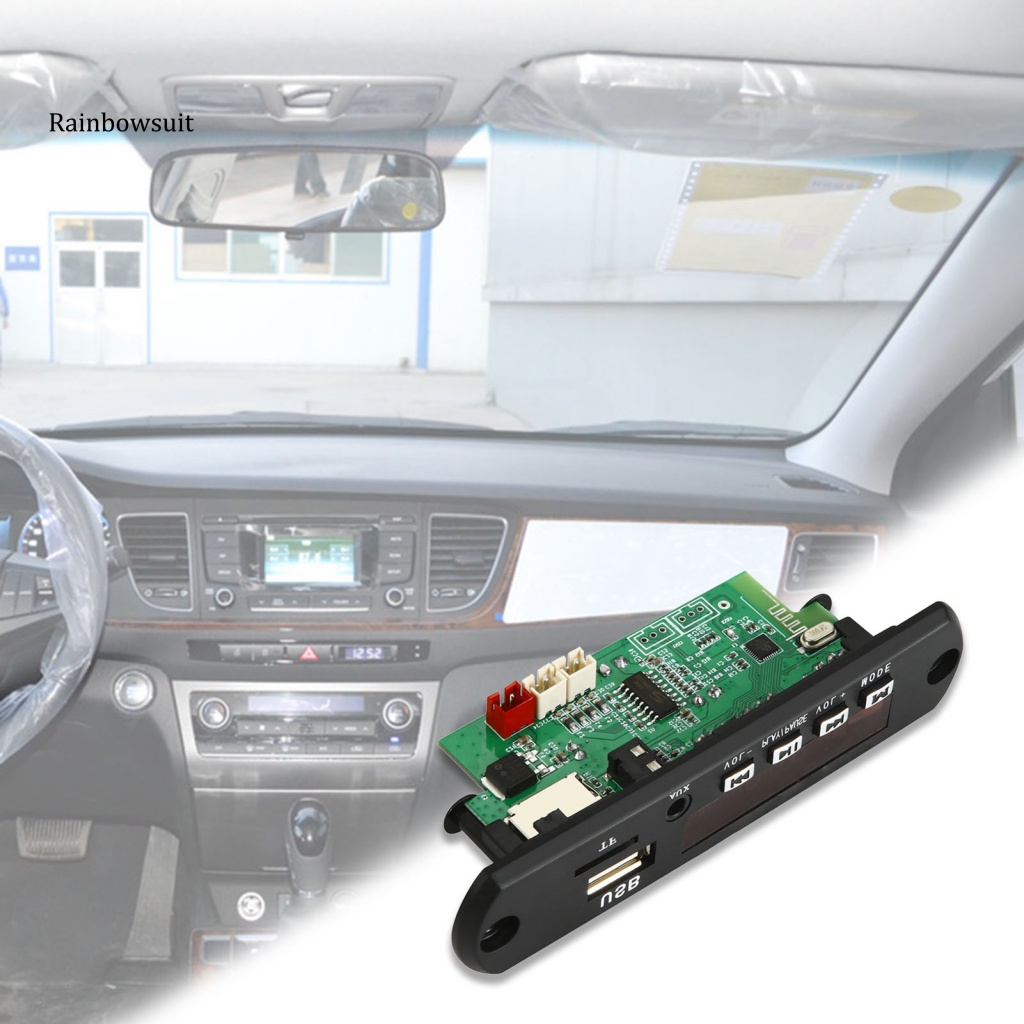 Mô Đun Giải Mã Máy MP3 12V 2x25W Bluetooth 5.0 Có Màn Hình Màu Cho Xe Hơi