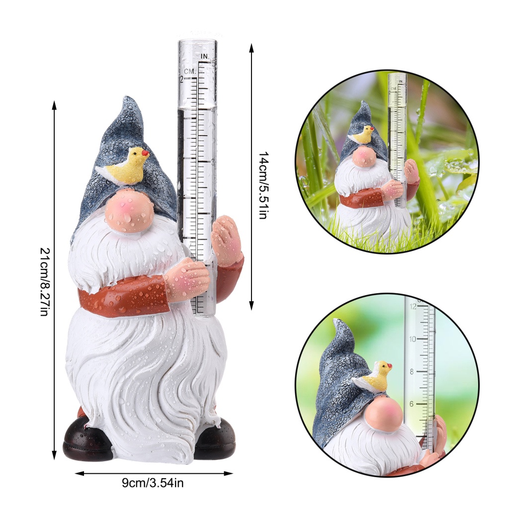 1 Bức Tượng Nhựa Bền Bỉ Vẽ Tay Điêu Khắc Sân Vườn Ngoài Trời Gnome