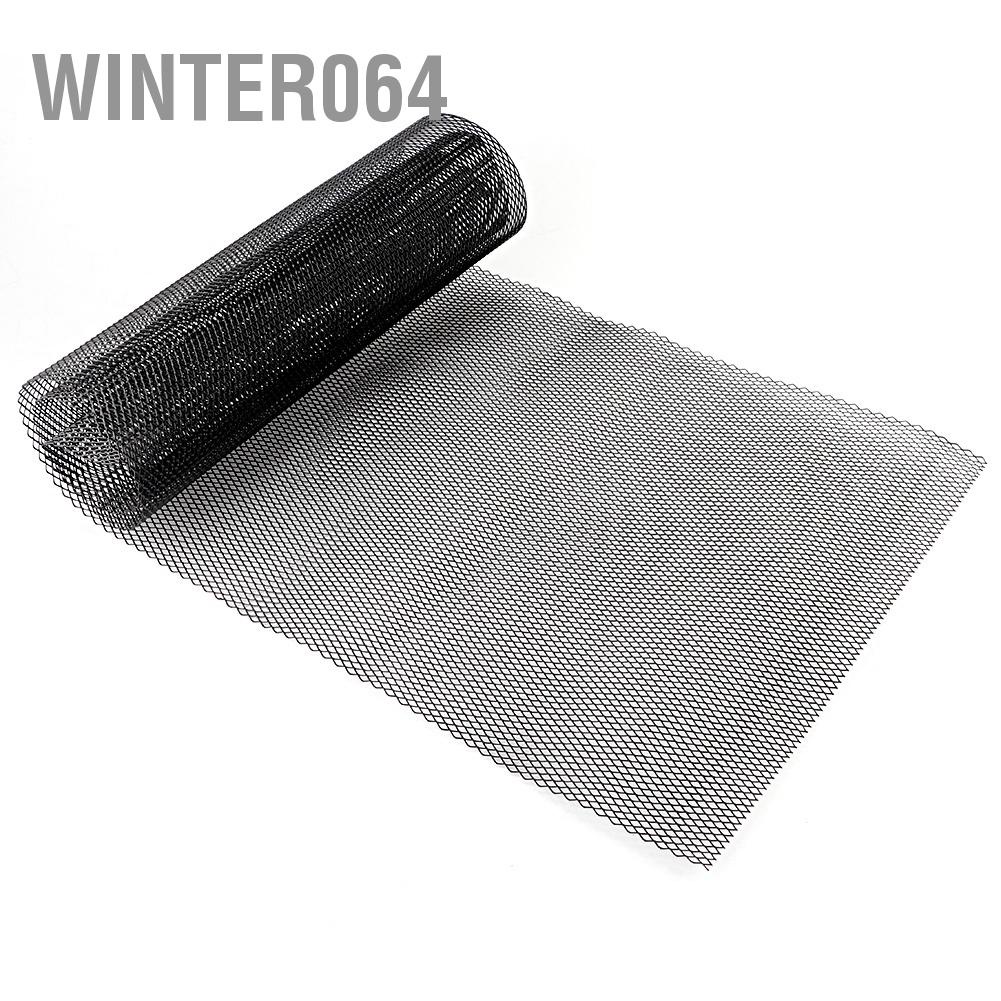 Winter064 Lưới tản nhiệt ô tô bằng hợp kim nhôm 3x6mm Tấm lưới Thân cản Hình thoi Nướng Đa năng