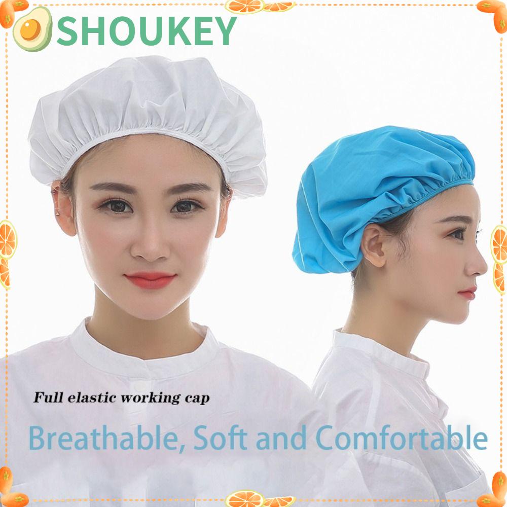 SHOUKEY Mũ Đầu Bếp Bằng Vải Cotton Chống Khói Chống Bụi Sang Trọng Cho Khách Sạn / Nhà Bếp
