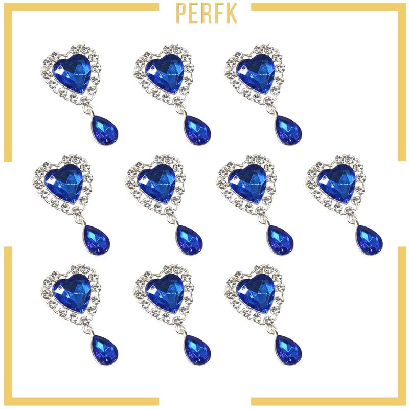 Set 10 / 10 Viên Đá Giả Kim Cương Mặt Phẳng Trang Trí Quần Áo DIY