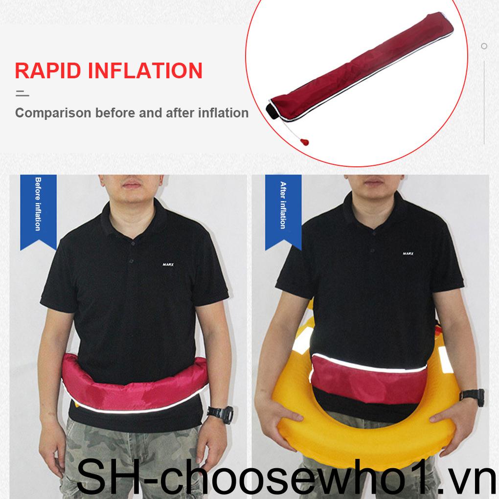 (runbu) Phao Cứu Sinh Thắt Lưng Có Khóa Điều Chỉnh Được Chống Thấm Nước Nhỏ Gọn Nhanh Chóng