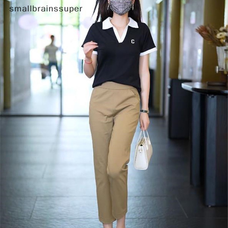 Quần Dài Lưng Cao Thời Trang Mùa Hè Kiểu Dáng Đơn Giản Dành Cho Nữ SBS