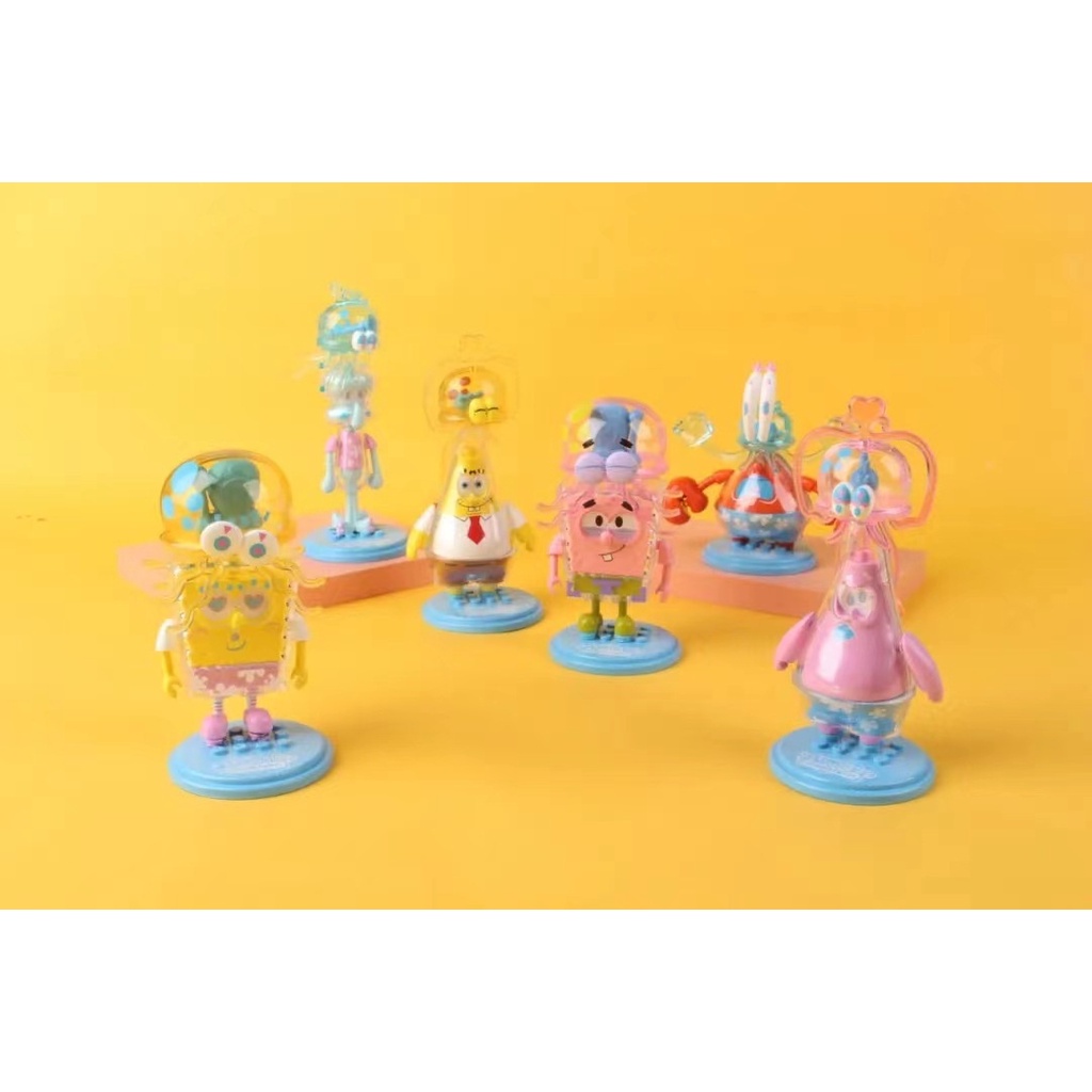 Bộ Đồ Chơi Xếp Hình Nhân Vật Hoạt Hình SpongeBob SquarePants