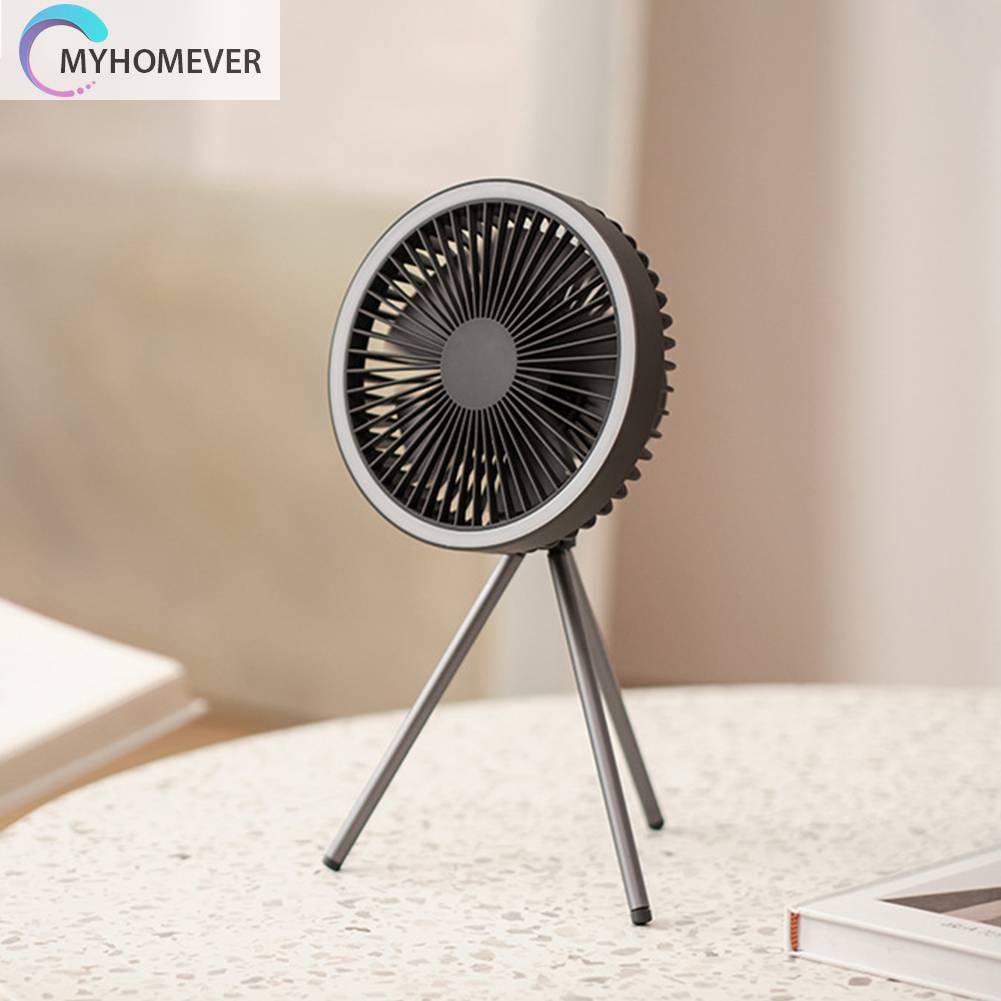 Quạt Làm Mát Để Bàn 10000mAh Sạc Cổng USB Dùng Khi Đi Cắm Trại