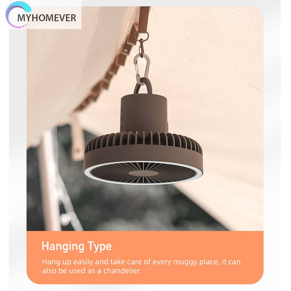 Quạt Làm Mát Để Bàn 3 Tốc Độ 10000mAh Cắm Trại Ngoài Trời