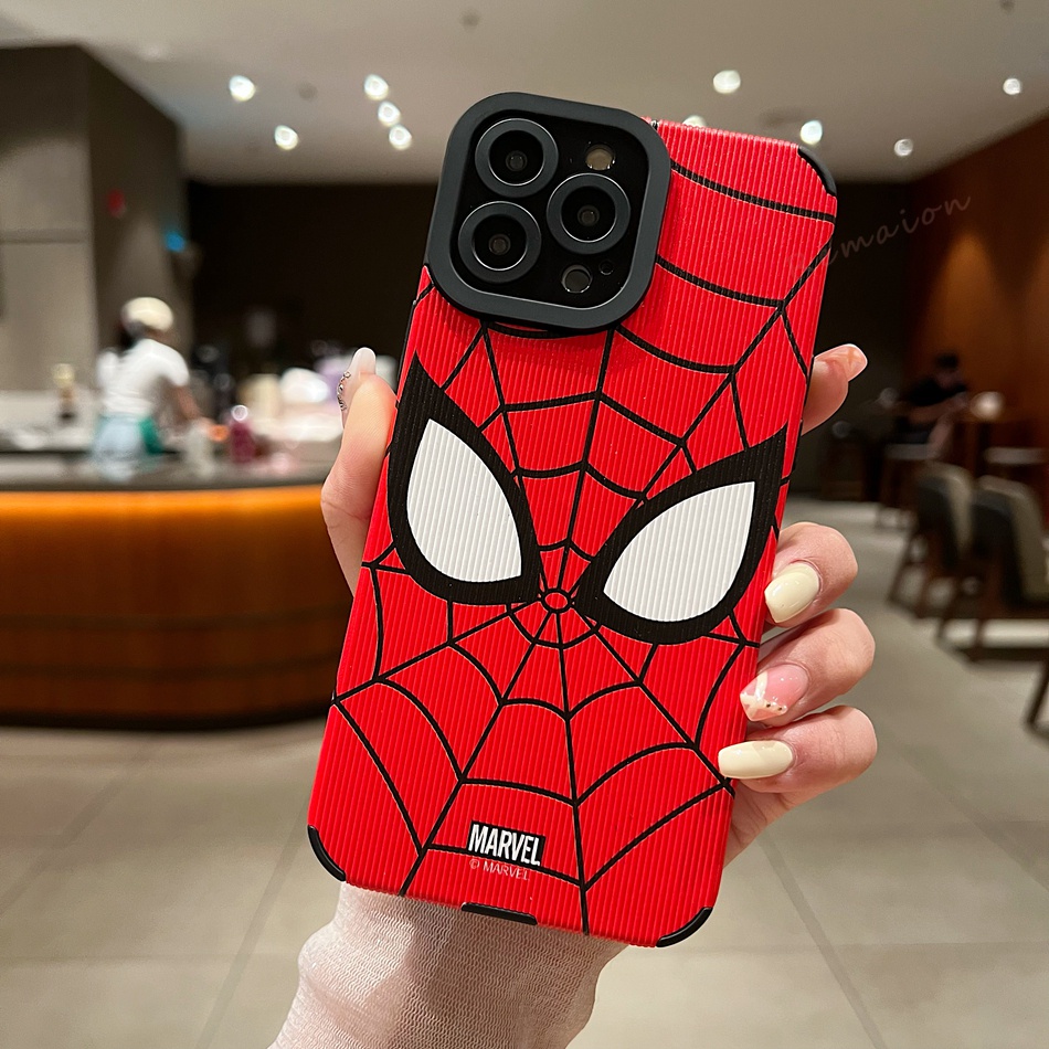 Ốp Điện Thoại Silicon Hình Người Nhện Cho IPhone 11 12 14 13 Pro MAX 7 8 Plus X XR XS MAX SE 2020 11Pro 12Pro 13Pro 14Plus