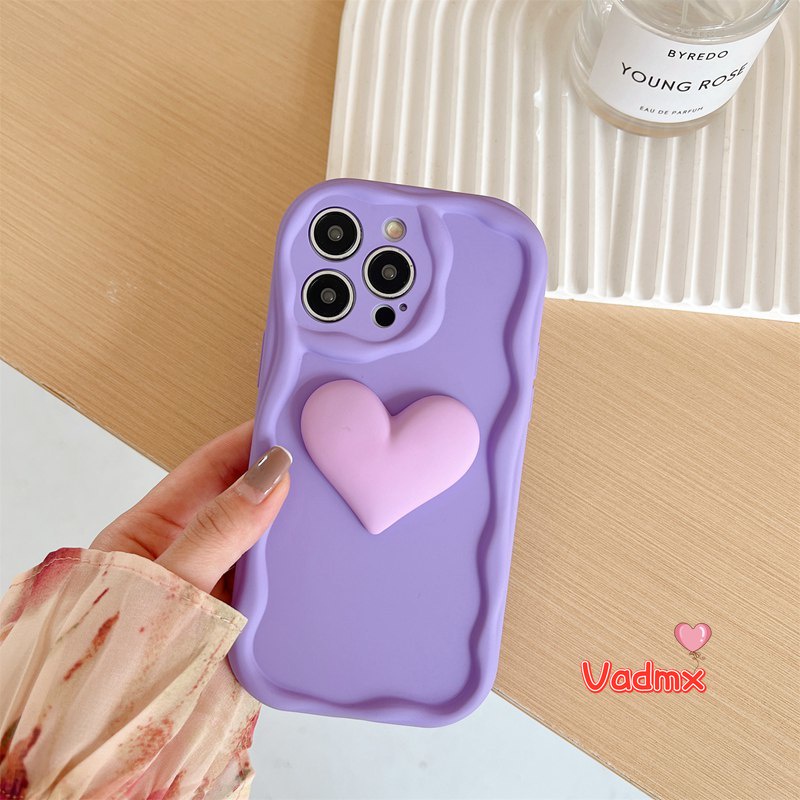 Ốp Điện Thoại Silicon Mềm Hình Trái Tim 3D Cho Samsung Galaxy S23 Ultra S23 Plus S23 + S22 + S22 Ultra S22 S21 Plus S21 Ultra S21 +