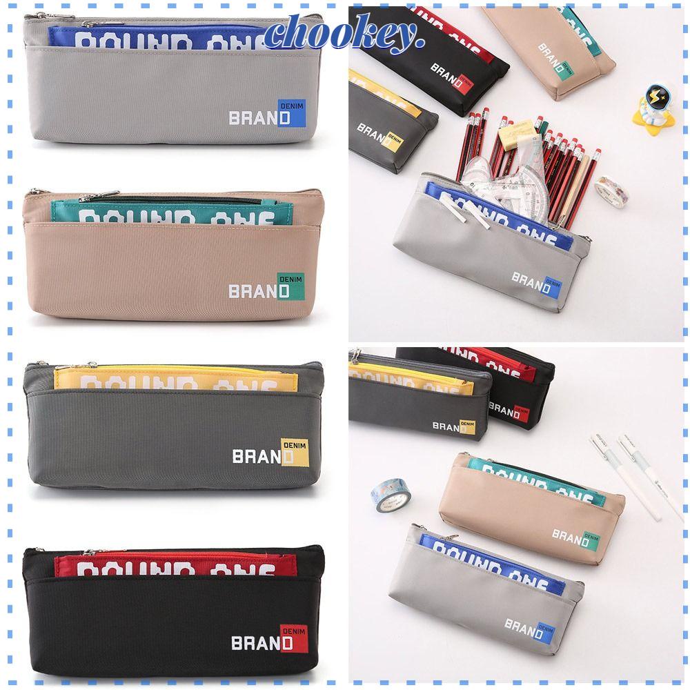 CHOOKEY Túi Đựng Bút Cỡ Lớn Họa Tiết Hoạt Hình Dễ Thương Cho Học Sinh