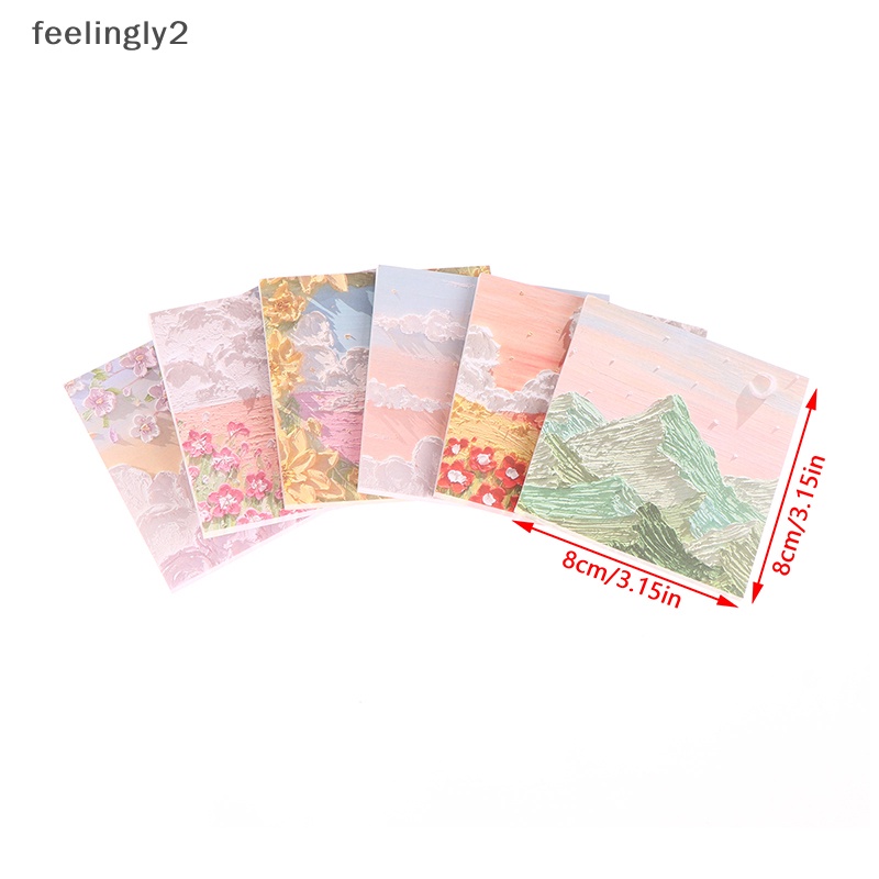 [Hàng Có Sẵn] Giấy Ghi Chú Tự Làm Không Dính Phong Cách Đồng Quê Nhỏ Tươi Mới (F)