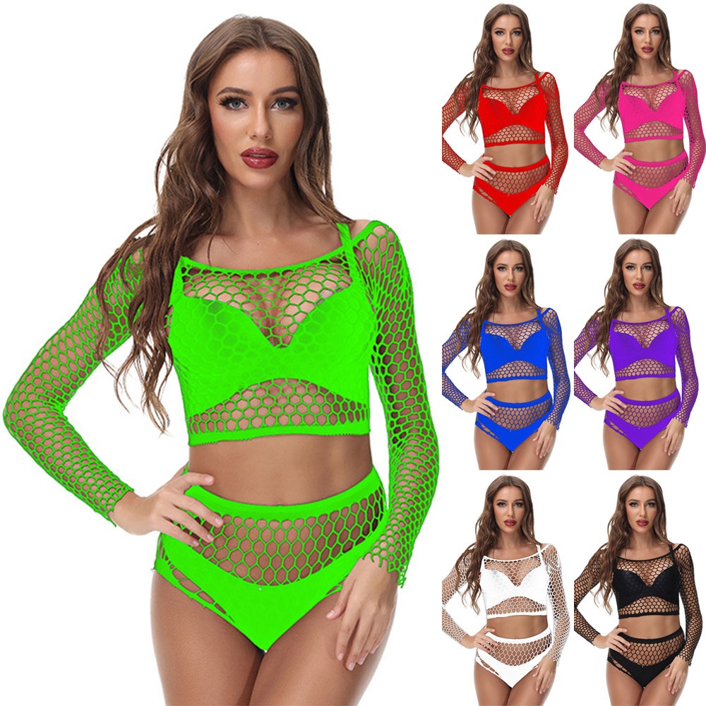 Áo liền quần Lưới Thiết Kế Mới Gợi Cảm Cho Nữ