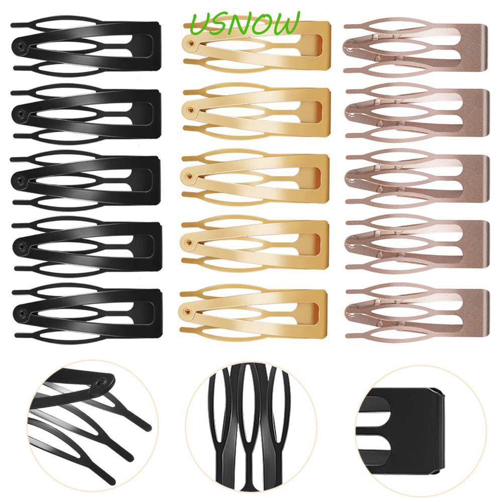 USNOW Kẹp Tóc Kim Loại Hai Đầu Tạo Kiểu Tóc Thời Trang Cho Nữ