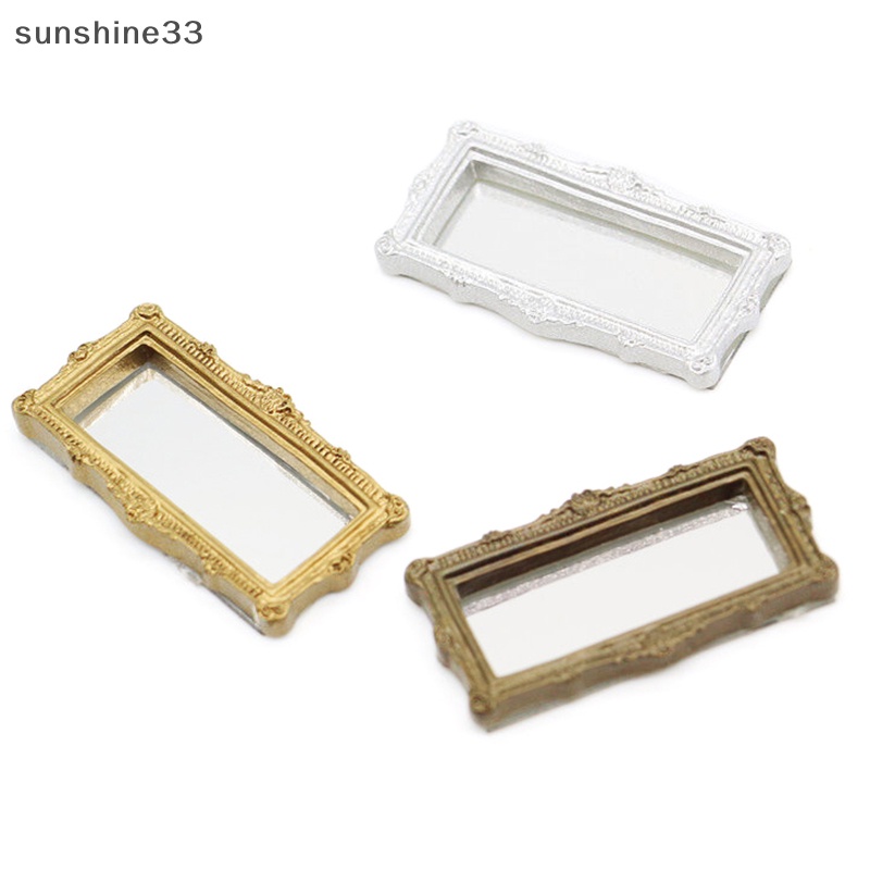 Gương Vuông Nhỏ Xinh Trang Trí Nhà Búp Bê Tỉ Lệ 1: 12