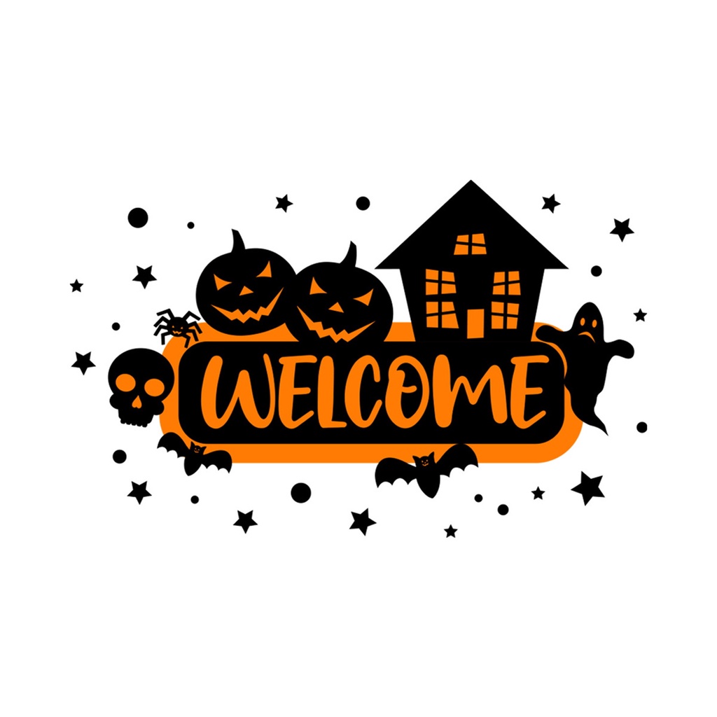 (Bất Ngờ) Nhãn Dán Tường Cửa Sổ Tự Dính Hình Bí Ngô Halloween Có Thể Tháo Rời Dễ Dàng Trang Trí Tiệc Tùng