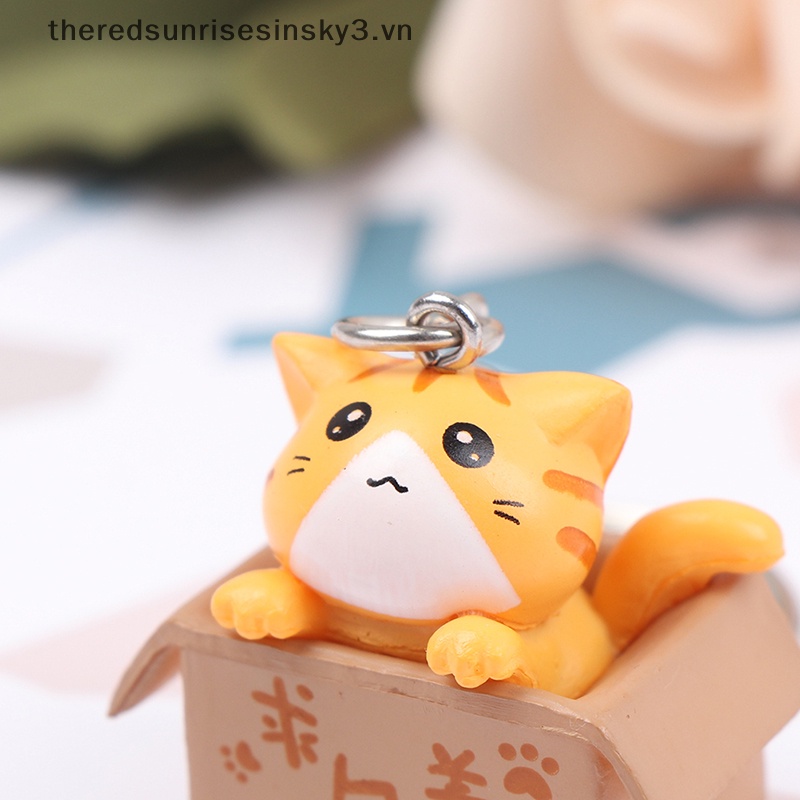 Móc Khóa Xe Hơi Hình Mèo Con Đáng Yêu Hợp Thời Trang