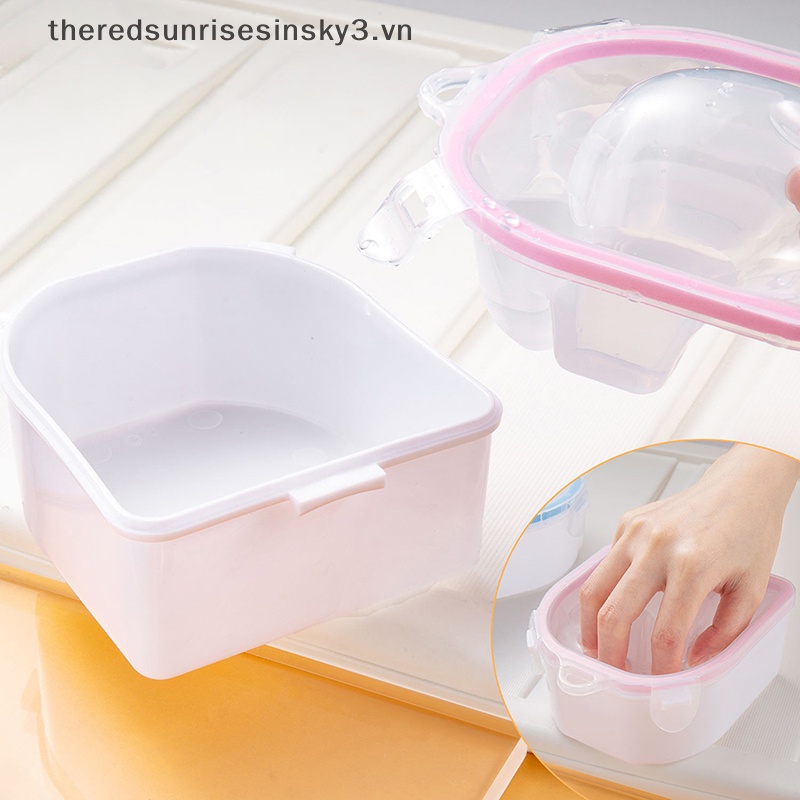 Bát Ngâm Móng Tay Bằng Nhựa Dày Thời Trang