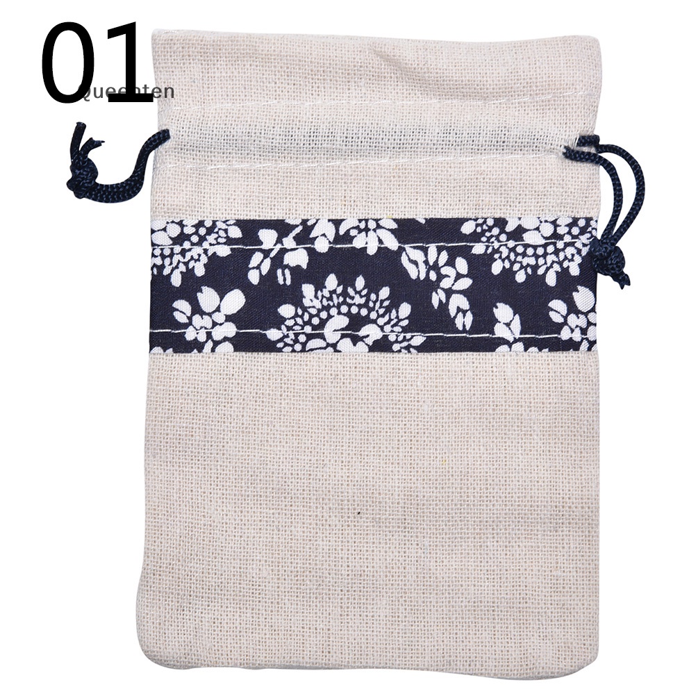 Bộ 2 Túi Vải Cotton Đựng Trang Sức Xinh Xắn