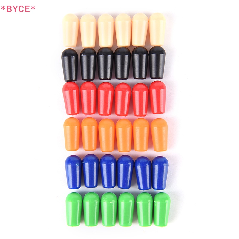 Nút Nhựa 6X4Mm Bọc Công Tắc Đàn Guitar Điện Màu Sắc Ngẫu Nhiên Chất Lượng Cao Mới
