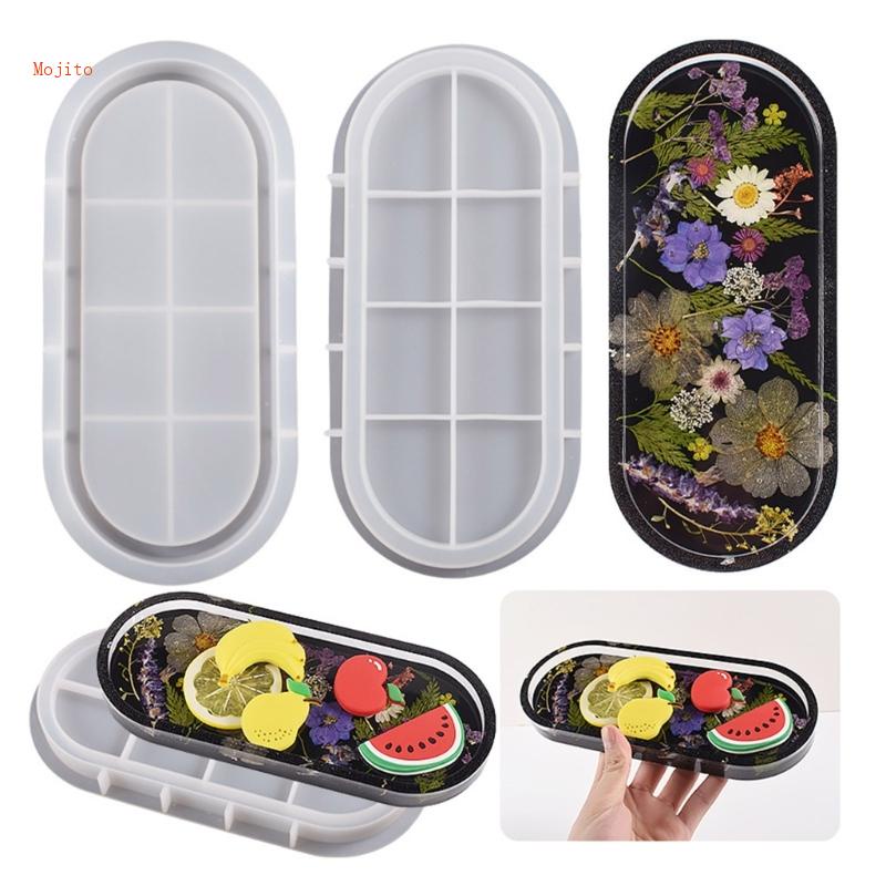 Khuôn Silicone Làm Đế Lót Ly Hình Oval