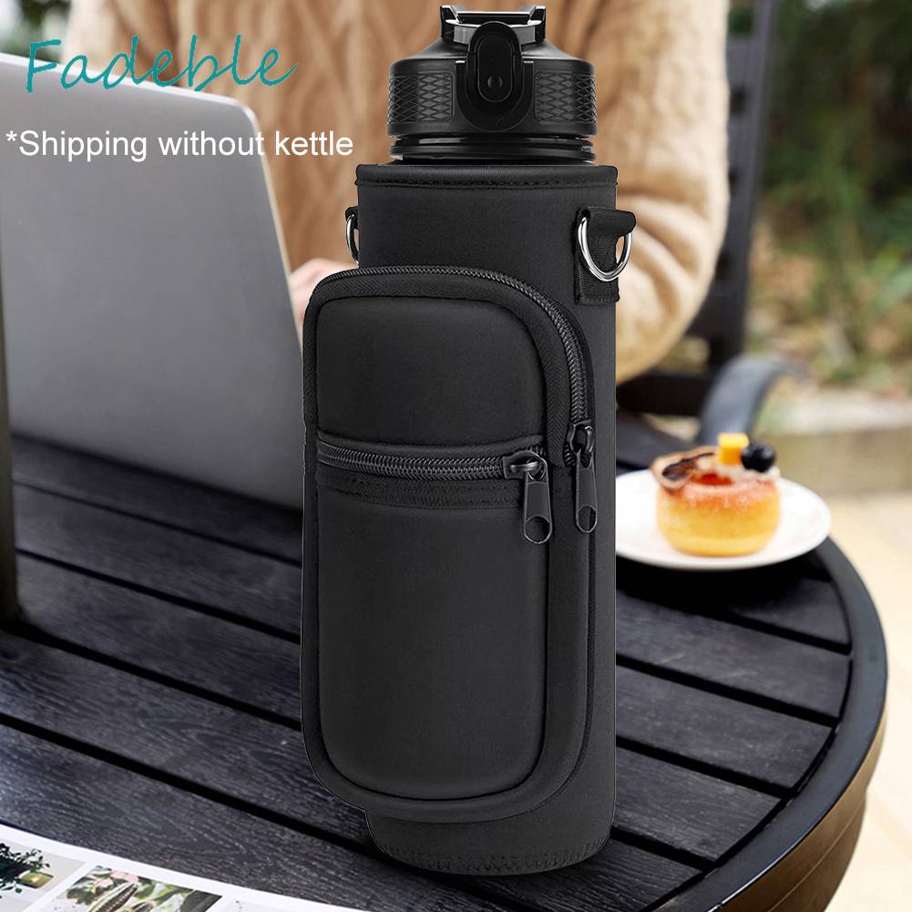 Túi Đựng Bình Nước 1000ML Bằng Cao Su Tổng Hợp Có Dây Đeo Vai Điều Chỉnh Đ