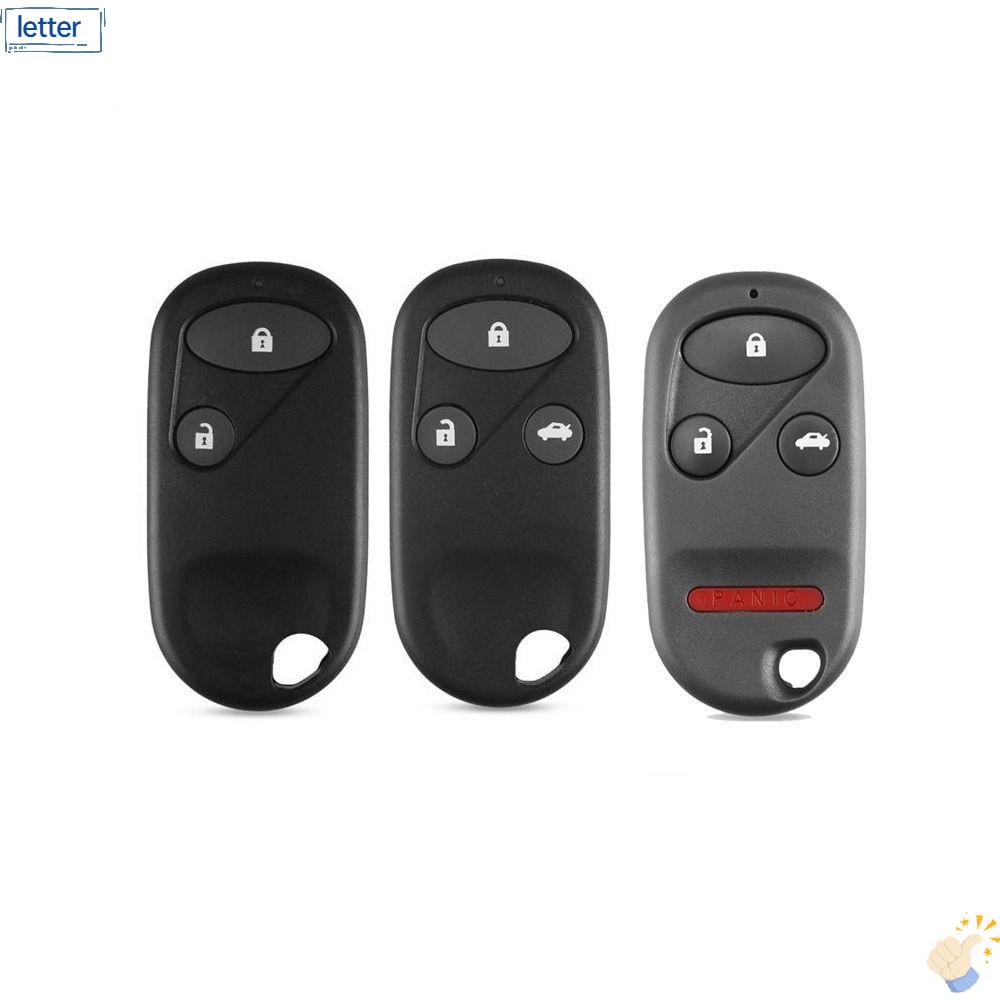 LET Vỏ Bọc Chìa Khóa Điều Khiển Từ Xa ABS 2 / 3 / 4 Nút Màu Đen Cho Honda Accord / Civic / CRV / Jazz S2000 Fit Odyssey