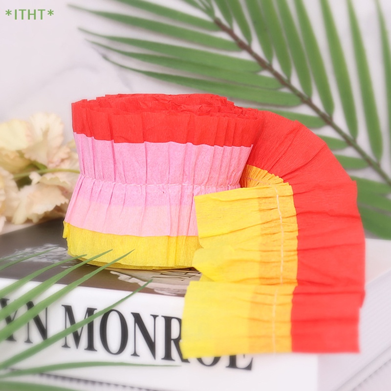 Cuộn Giấy Crepe 3M Nhiều Màu Sắc Dùng Trang Trí Tiệc Cưới / Sinh Nhật / Giáng Sinh Mới