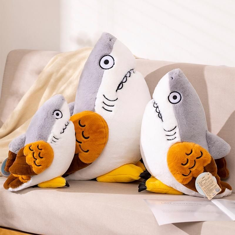 Búp Bê Nhồi Bông Hình Cá Mập / Cá Mập / Dưa Hấu / Cá Mập Douyin Vui Nhộn Dùng Làm Quà Tặng Sinh Nhật Cho Bé