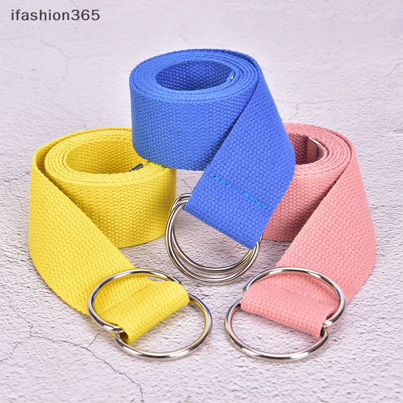Thắt Lưng Vải Canvas Nylon Khóa Chữ D Đôi Thời Trang ifashion365 Cho Nam Nữ ifashion365 Vn VN