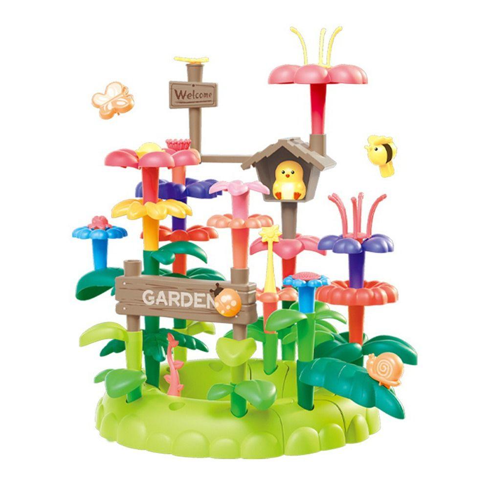 AARON1 Bộ 42 / 93 Món Đồ Chơi Lắp Ráp Hình Khu Vườn Hoa Nhiều Màu Sắc Kích Thích Trí Não Cho Bé