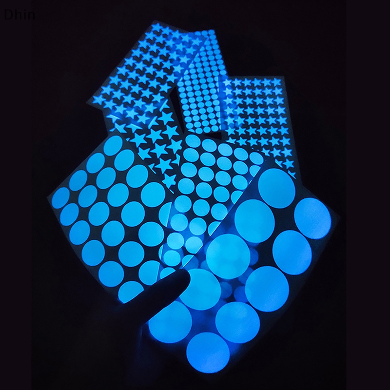 Bộ 8-126 Miếng Dán Tường Trang Trí Hình Ngôi Sao Dạ Quang DIY