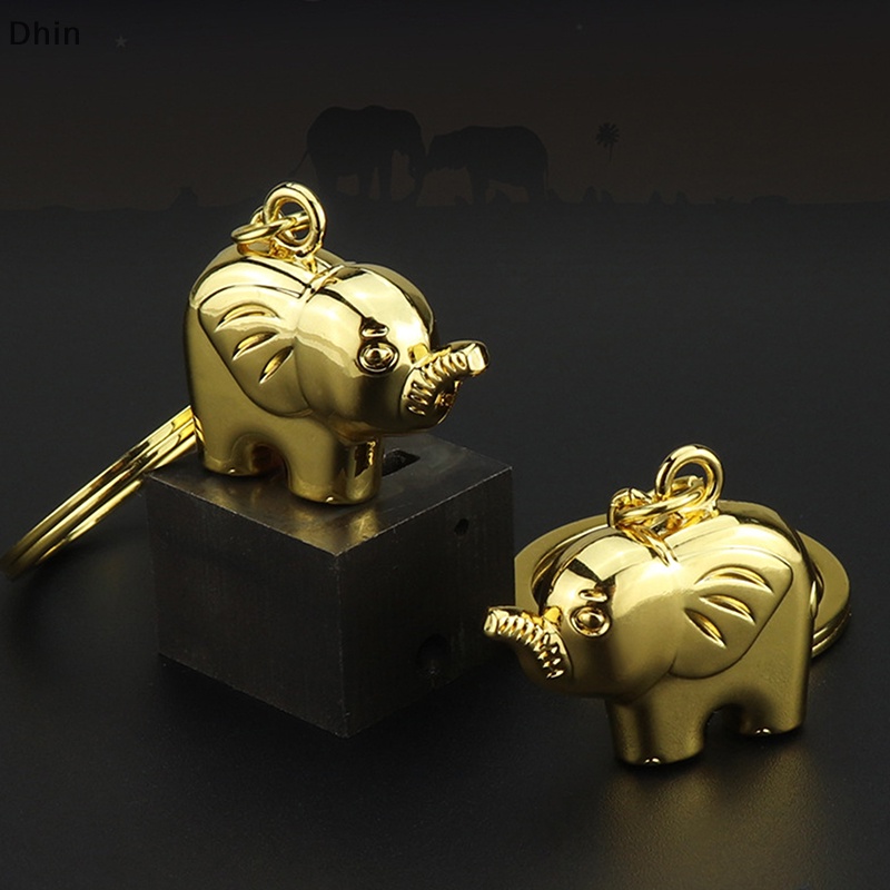 Móc Khóa Hình Voi Bằng Kim Loại DIY Thời Trang Cho Nam