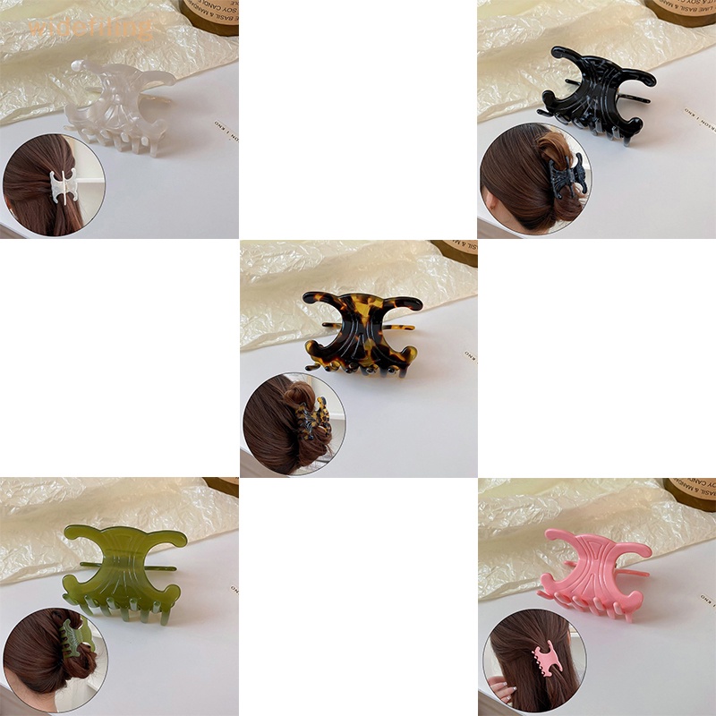 1 Kẹp Tóc Cá Mập / Bướm / Hình Học Họa Tiết Da Báo