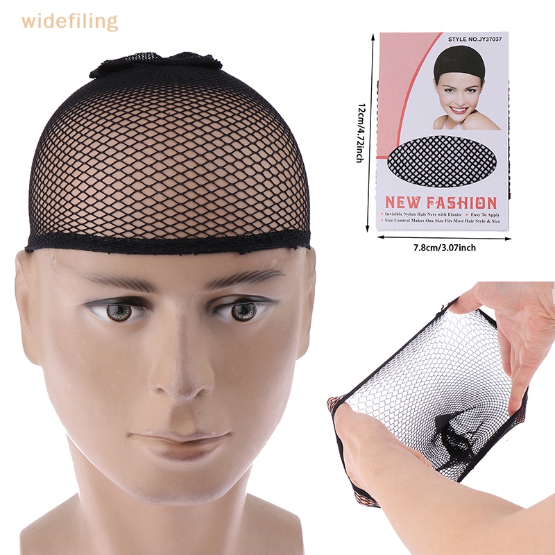 Mũ Lưới Trùm Tóc Giả Bằng Spandex Co Giãn Thoáng Khí Màu Đen