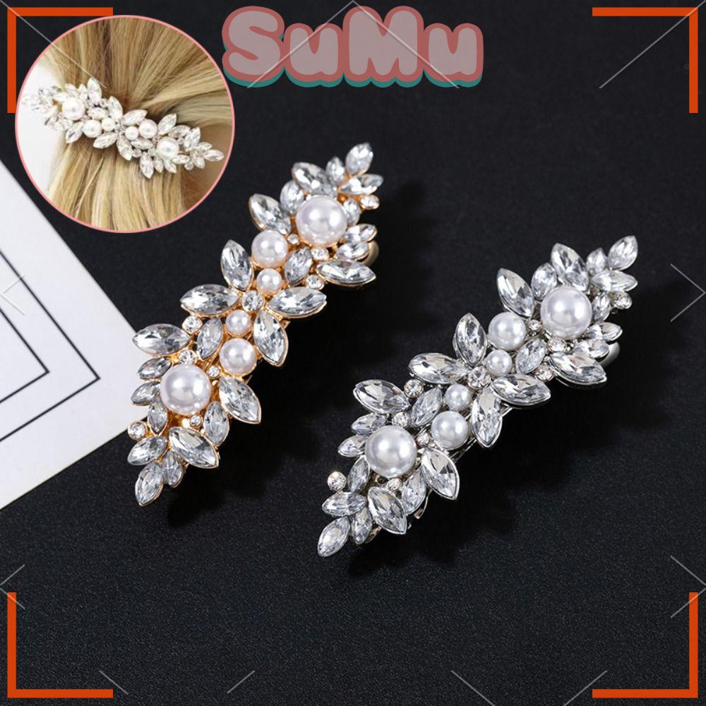 SUMU Kẹp Tóc Đính Đá Lấp Lánh Thời Trang Cho Cô Dâu