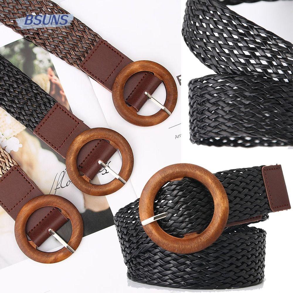 BSUNS Dây Nịt Bản Rộng Phong Cách Bohemian Cổ Điển Cho Nữ