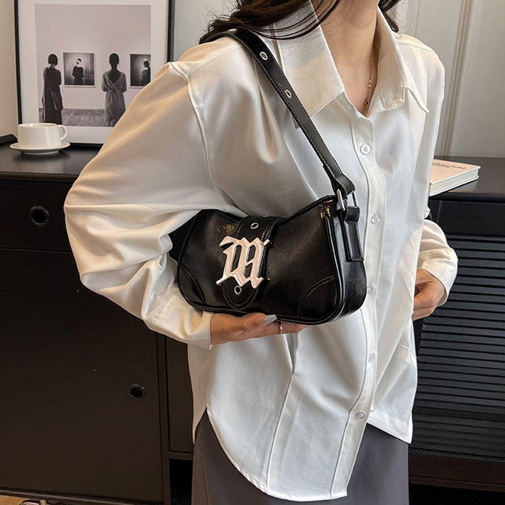 LOMBARD Túi Kẹp Nách Hình Bán Nguyệt Thanh Lịch Sức Chứa Lớn Chống Thấm Nước Phong Cách Ins Dùng Hàng Ngày