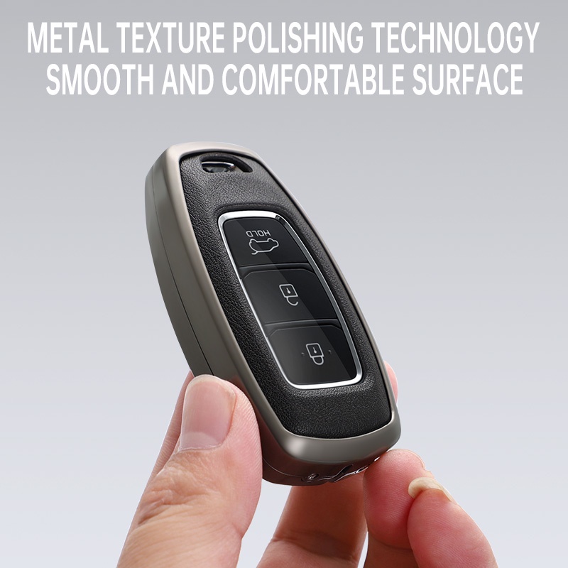 Vỏ Bọc Chìa Khóa Bằng Hợp Kim Kẽm Cho hyundai i10 / tucson / elantra 2020 i10 stargazer creta 2022-2023 santafe i10