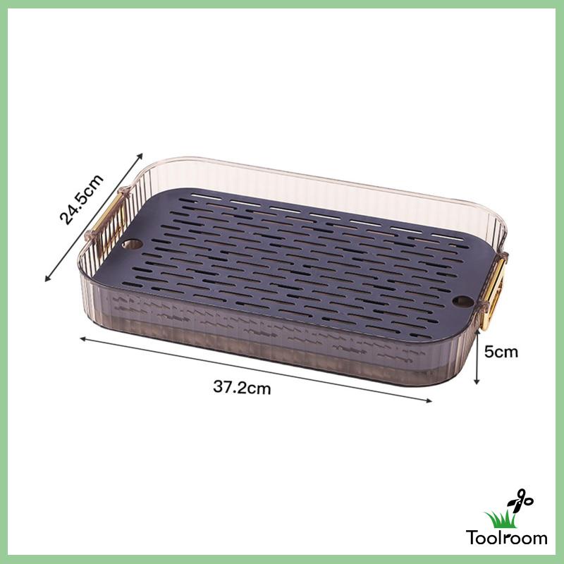 Khay Phơi Khô Chén Dĩa Có Tay Cầm Tiện Dụng Cho Văn Phòng