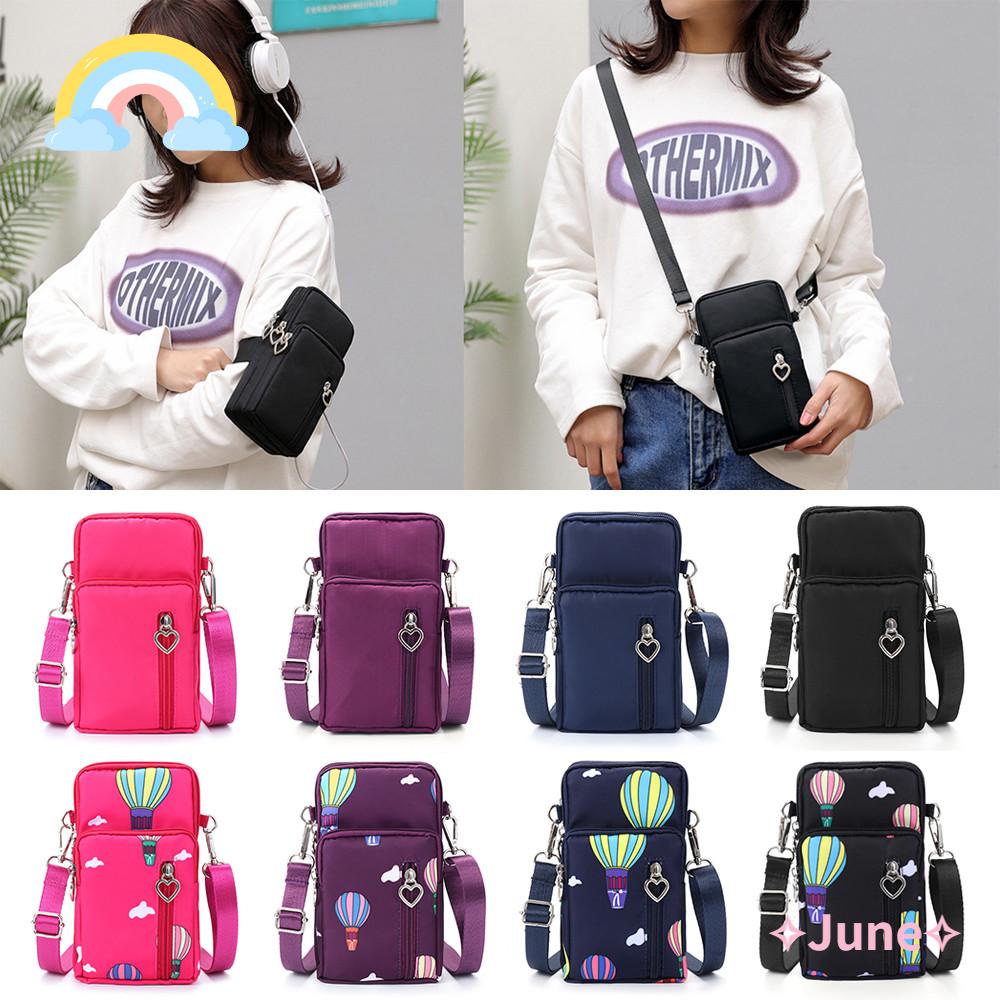 JUNE Túi Đeo Chéo Đựng Điện Thoại Siêu Nhẹ Thời Trang Cho Nữ