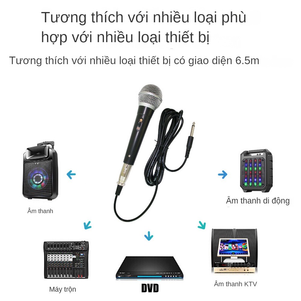 Loa Bluetooth Micro có dây Hỗ trợ Singer Cầm micro động