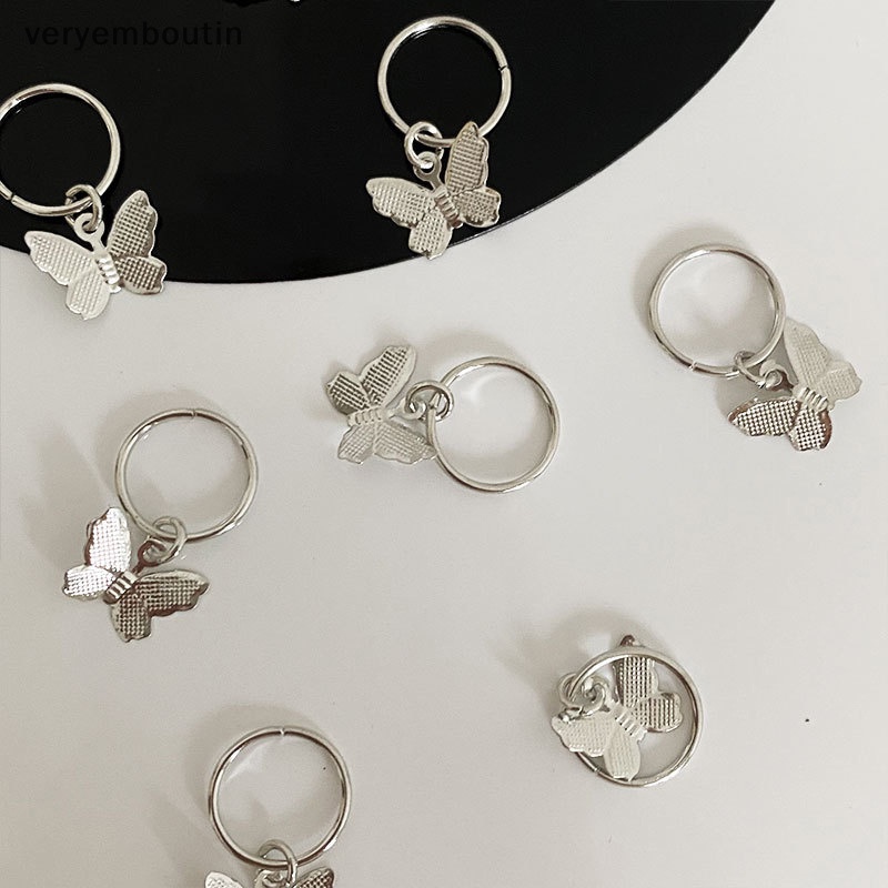 Set 10 Kẹp Tóc Kim Loại Hình Bướm Phong Cách Phương Tây Cho Nữ