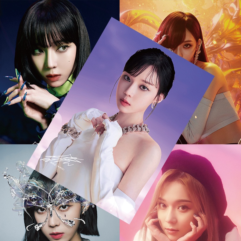 Poster HD Aespa Giấy Tráng 1 Bộ 8 tấm Ngôi Sao