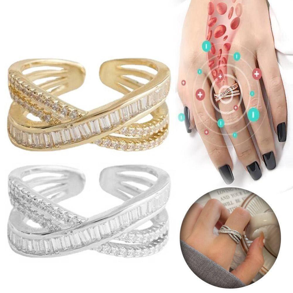 KAREN Moeva Nhẫn Thải Độc Giảm Cân Bằng Đồng Tối Giản Có Thể Điều Chỉnh Cho Nữ